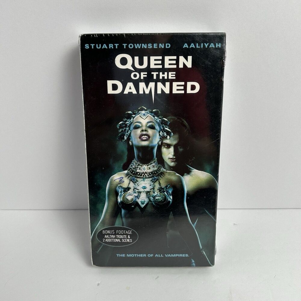 Queen of the Damned 2002 Sealed VHS Aaliyah Warner Brothers Vampire Horror